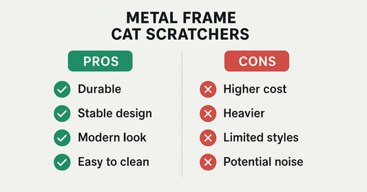 Pros and Cons of Metal Frame Cat Scratchers