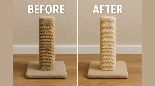 How to Repair a Worn Cat Scratching Post
