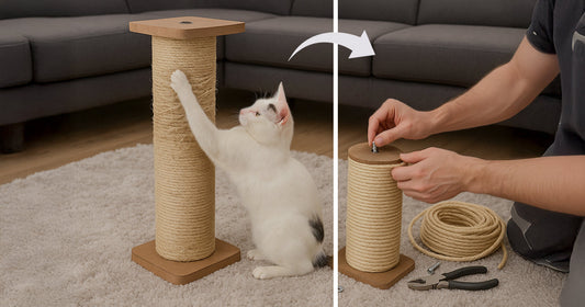 How to Replace Worn Out Materials on a Cat Scratcher