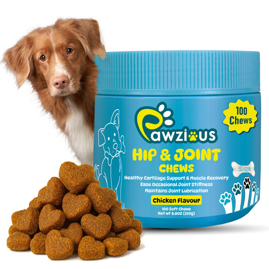 Dog Hip and Joint Supplements, Treats Improve Joint Function & Mobility in All Ages (Chicken Flavour 100 Chews)