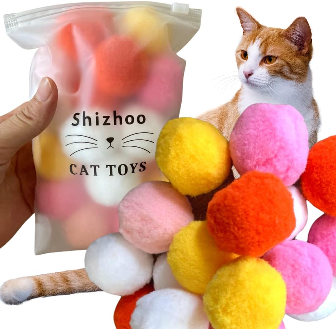 Premium Soft Pom Pom Balls for Kittens - Cat Toys