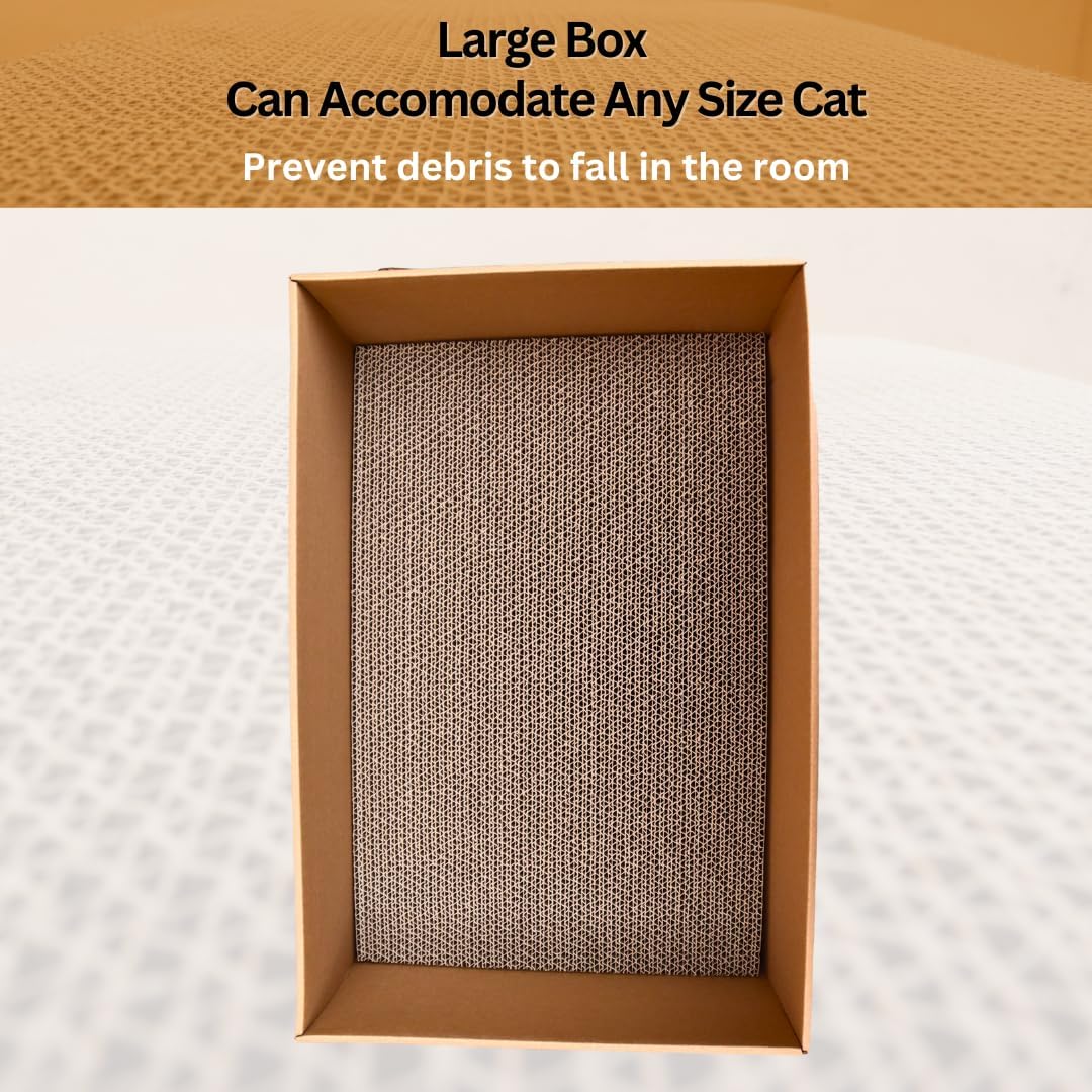 Shizhoo Cat Scratcher and Bed, Cat Scratch Pad with Box (5 in 1)