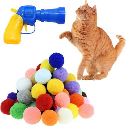 Premium Soft Pom Pom Balls for Kittens - Cat Toys