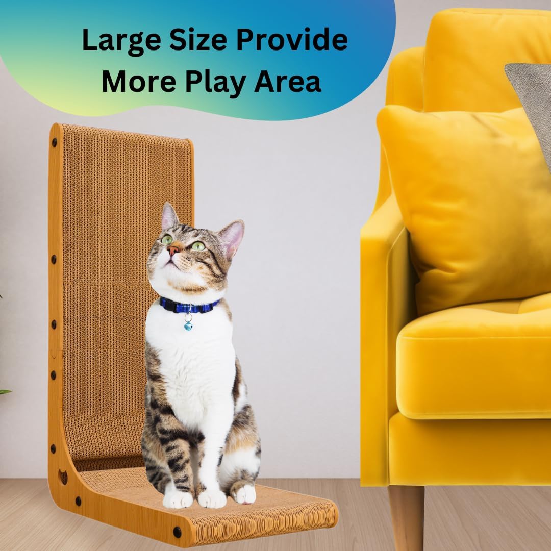 Shizhoo L Shape Cat Scratcher - Large 27 Inch