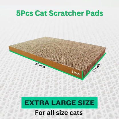 Shizhoo Reversible Cardboard Cat Scratcher (5 Pack)